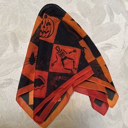 Halloween Silk chiffon scarf  20x20
