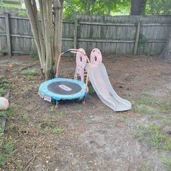 Slide And Trampoline