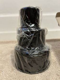 Mini Tier Cake Pan Set 2 Pan set With Icing Decorating Container 6 1/2” ( H) Cake Pans