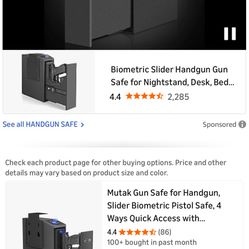 MUTAN  GUN SAFE Finger pistol Safe 