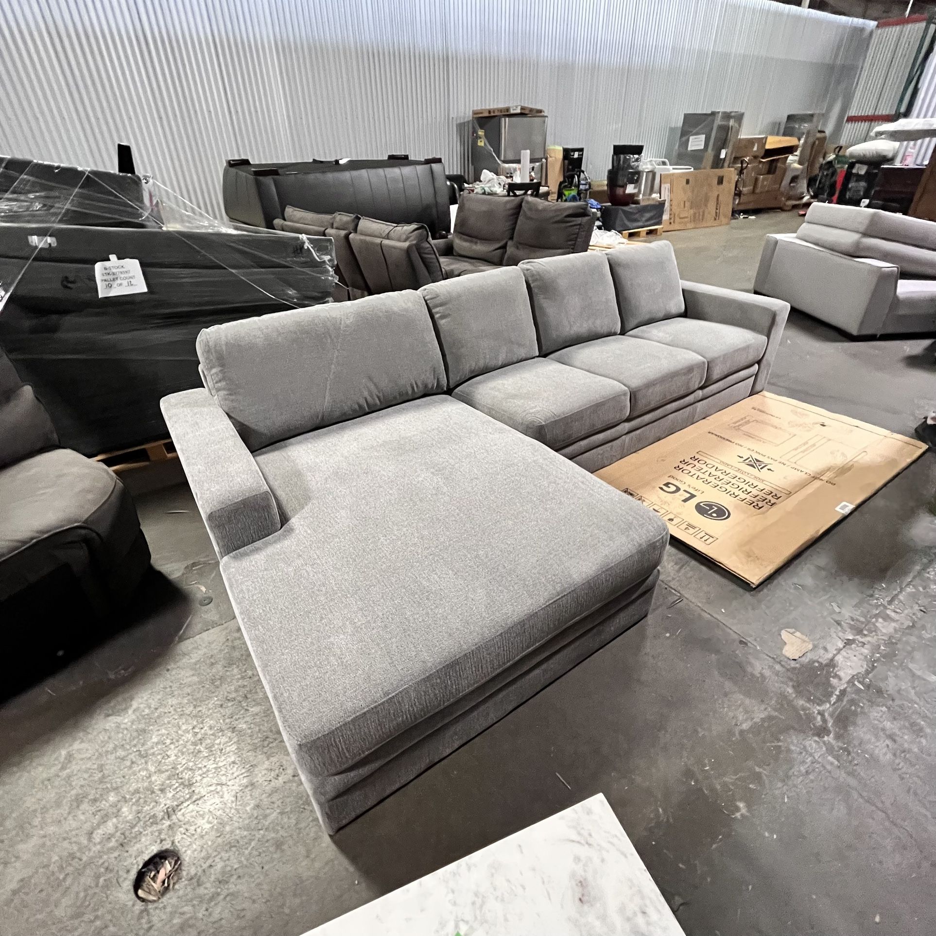 Toledo Fabric Sectional- New! Great Price!