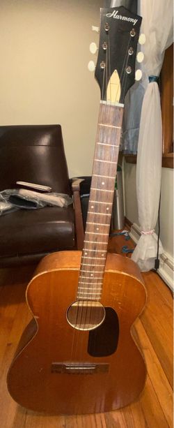 Harmony Vintage USA H-162 Flat Solid Top Acoustic Guitar