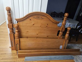Queen Full Wood Bed Frame