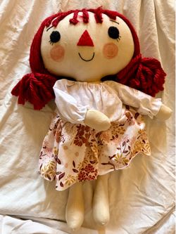 Handmade raggedy Anne doll