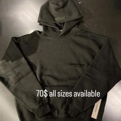 Black Essentials Hoodie