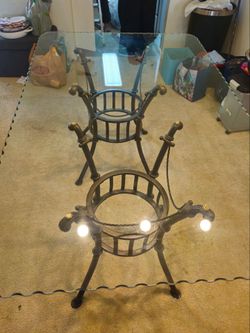Glass dining table table