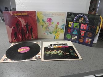 LOT OF 5: TEMPTATIONS LP ALBUMS: GREATEST HITS, PSYCHADELIC SHACK, DIANA ROSS +