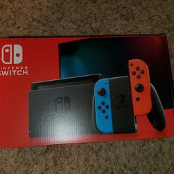 BrNd New Neon Nintendo Switch V2. Warranty