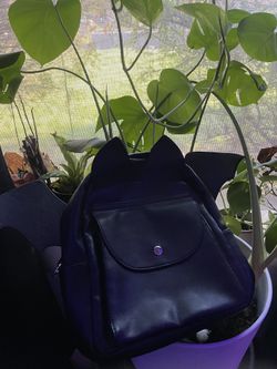 Leather Bat Mini Backpack