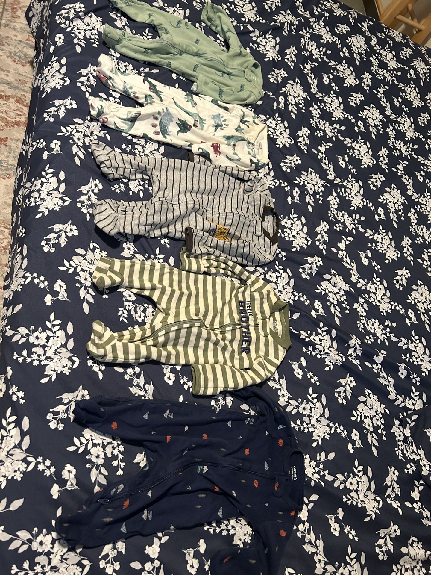 Carters sleep and play, 3 months, boys, 5 for $6