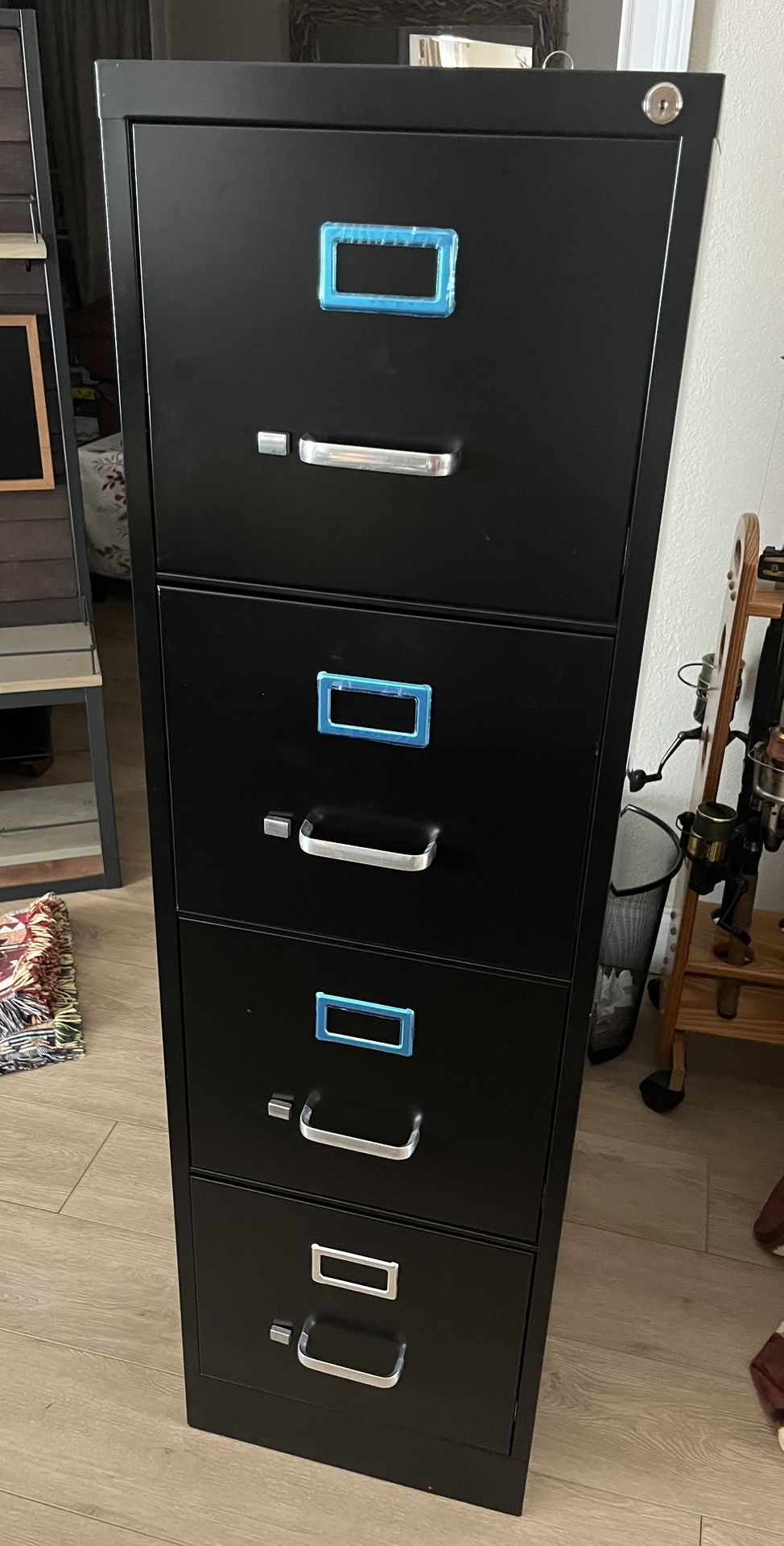 Black File Cabinet
