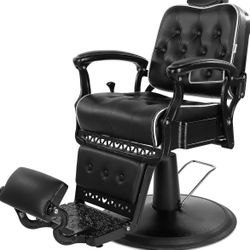 4 Black Barber Chairs For Sale 