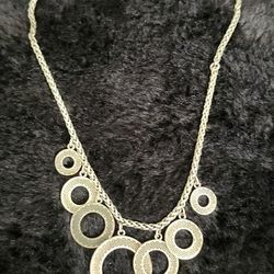 Cute Vintage  Silver Necklace 