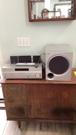 Sony Receiver, Speakers, and Remote Control