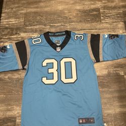 Chuba Hubbard (sizes Below) blue Carolina Panthers football jersey