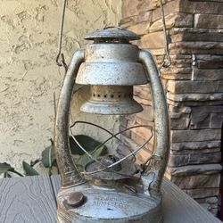 Vintage Metal Lantern Rare No. 2 Rich-Con Air Pilot. Missing Glass