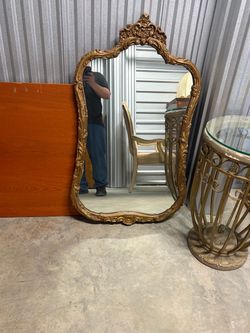 Ornate Gold Baroque Wall Mirror