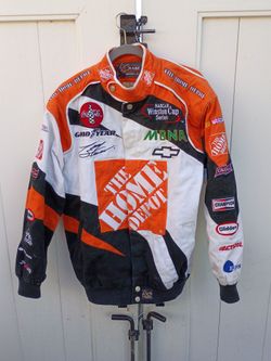 Vintage 1999 Y2K Tony Stewart #20 Home Depot NASCAR Large Jacket Chase Authentic