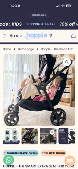Stroller sling for second child