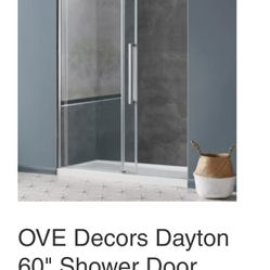 60" OVE Dayton Sliding Shower Door - NEW