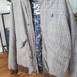 Surf Skatewear Clothing LOST...Gray Lrg Hoodie Jacket -VERY NICE!