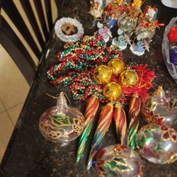 Chritmas Decor.. Ornaments Are Plastic