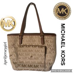 Michael Kors Jet Set Signature Tote Bag Like New 