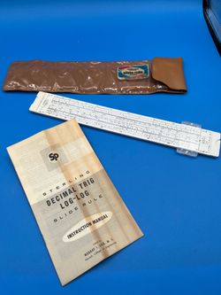 Sterling decimal trig log-log slide rule