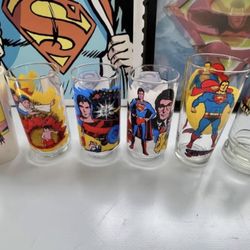 1970s Superman Drinking Glasses
