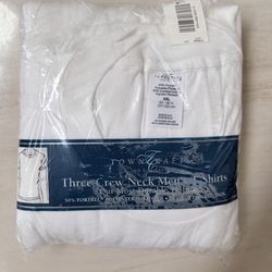 Vintage JC Penny Towncraft (2PK) Crew Neck T-Shirts 2XL 50-52 USA White READ