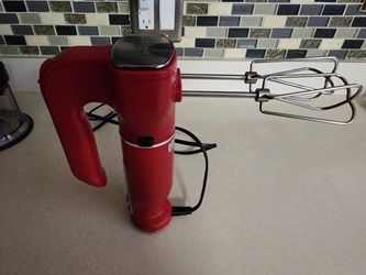 Ninja Foodi Power Mixer System Blender and Handmixer w/ Dough ,Red