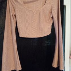Elegant Mauve Crop Top 