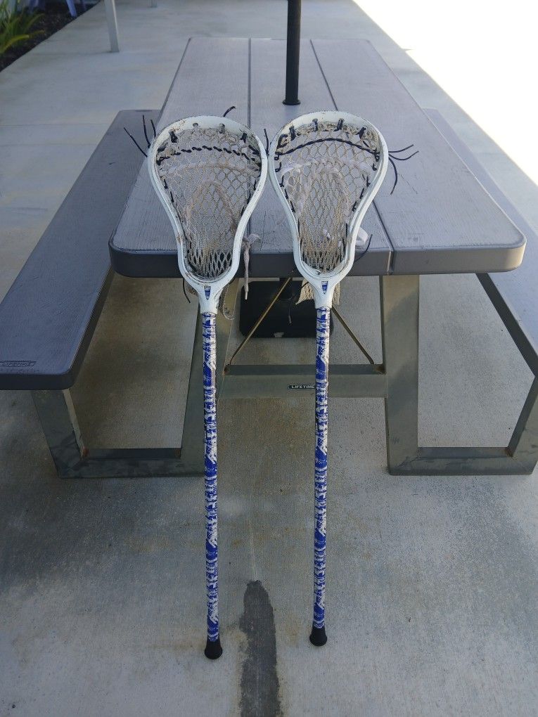 2 BRINE LACROSSE STICKS