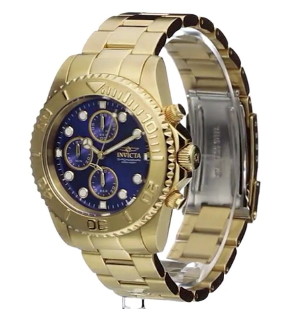 (Shipped Only) Pro Diver Gold-Tone Bracelet Watch