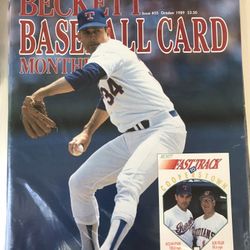 Vintage 1989 Beckett Baseball Card Monthly 