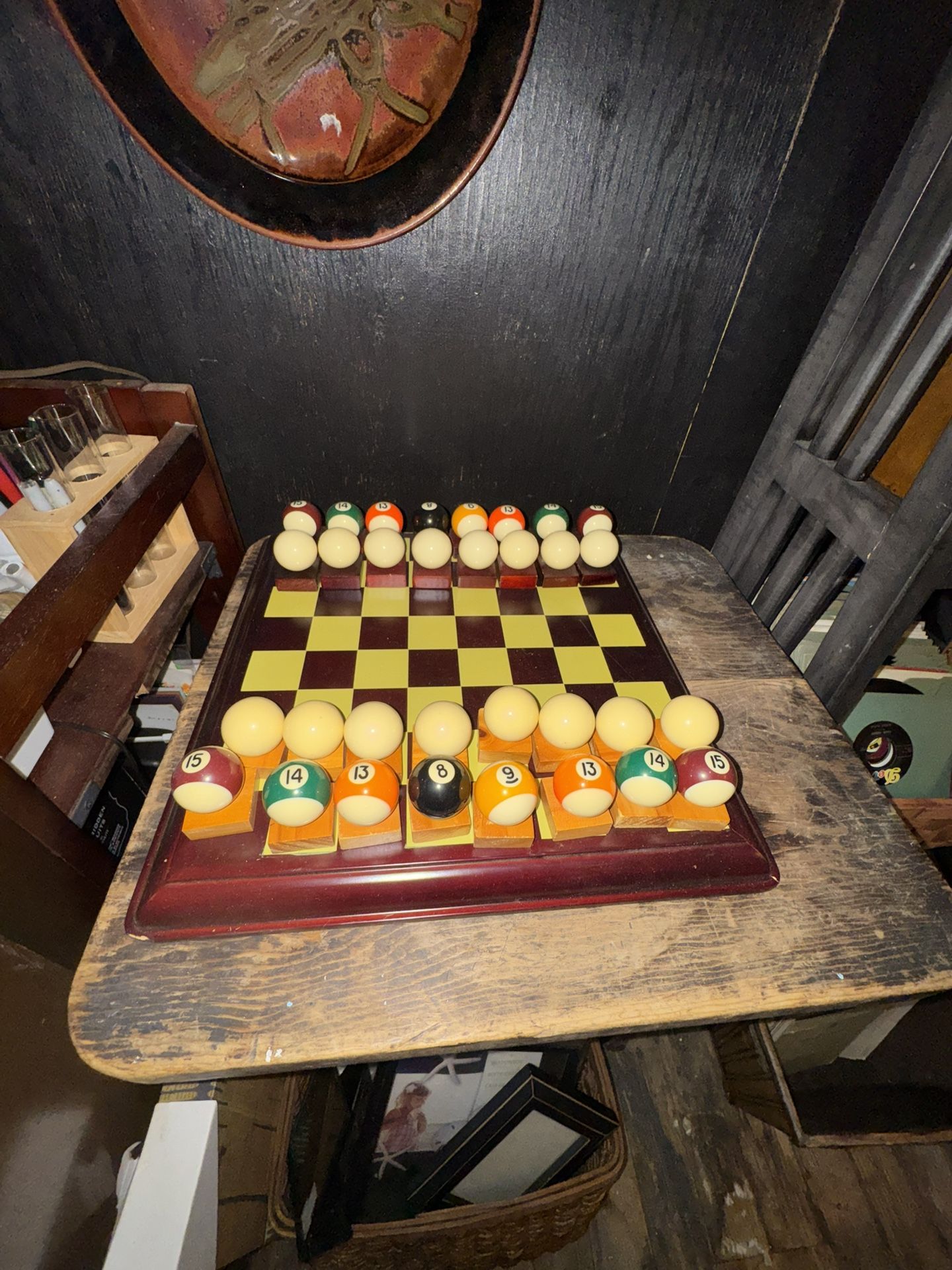 Pool/ Billards Chess Set