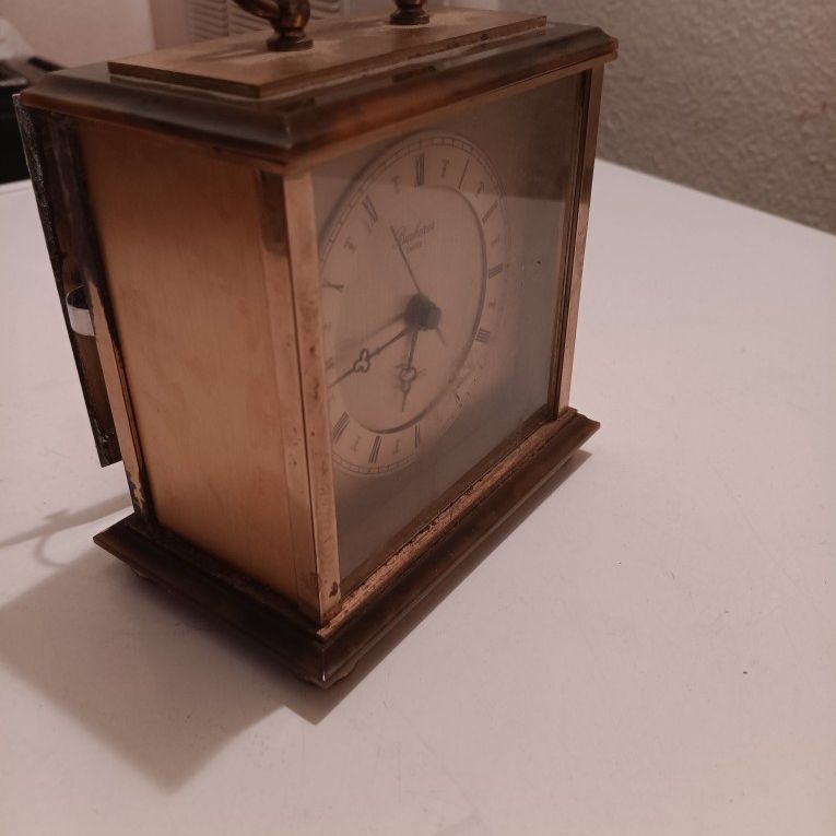 Antique Bucherer Swiss Quartz Clock