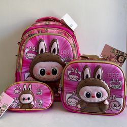 3pc Labubu Backpack