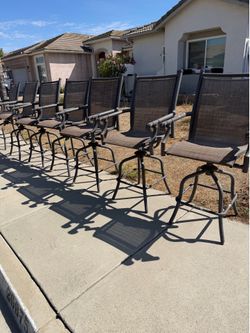 Tall swivel barstools