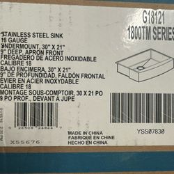 New Moen Stainless Steel Sink