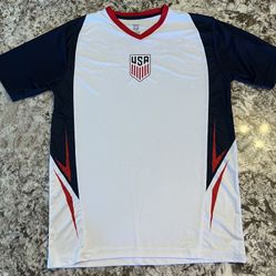 Small Icon Sports Mens White U.S. Soccer USMNT World Cup Soccer Jersey Shirt