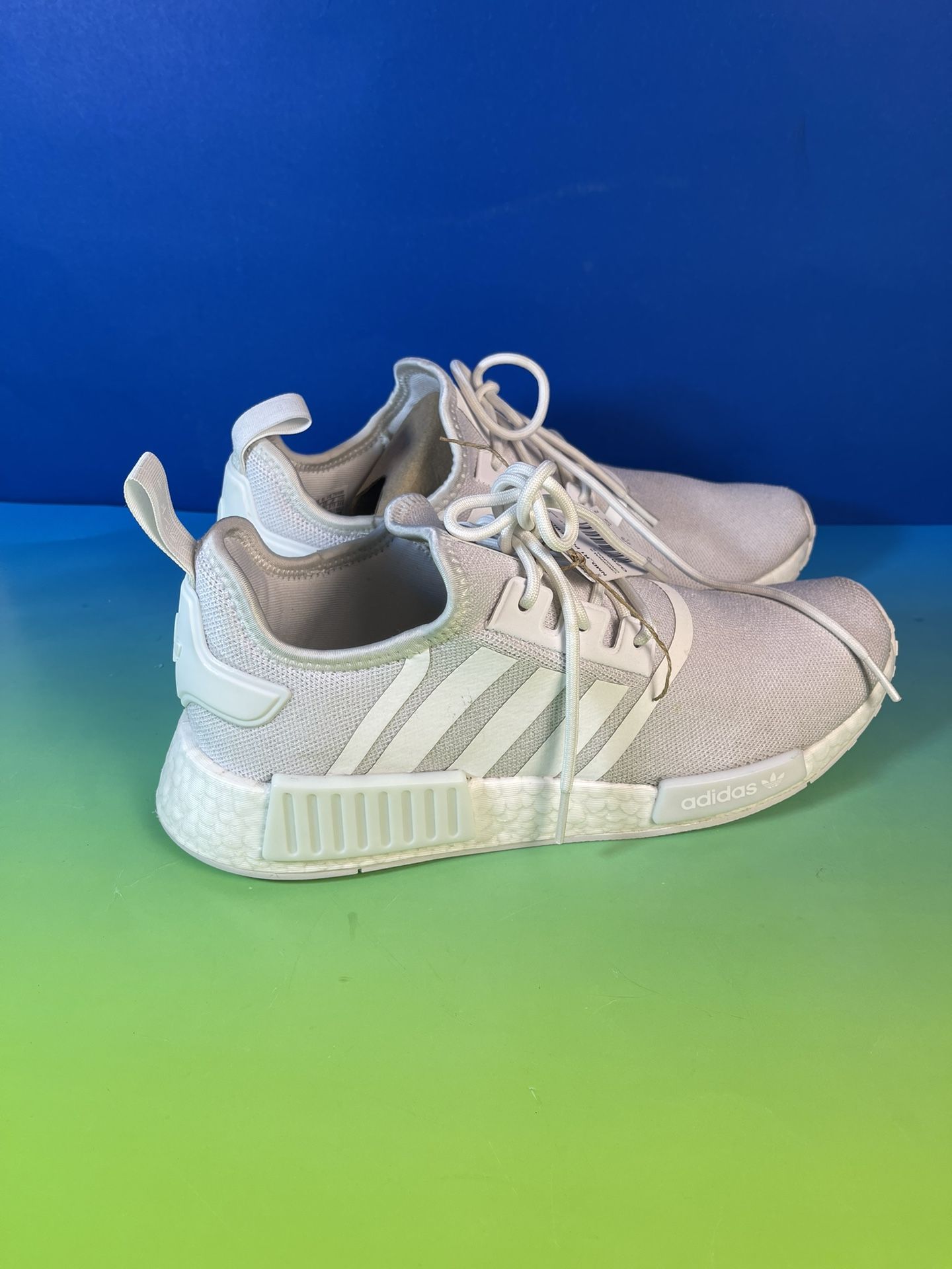 Adidas Mens NMD R1 Prime blue White Gum Casual Running Shoes Sneakers Size Us 9 1/2