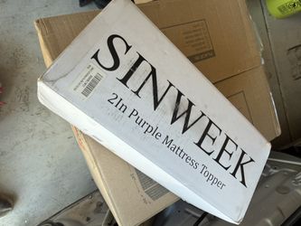 2” Purple Mattress Topper For Twin XL Bed