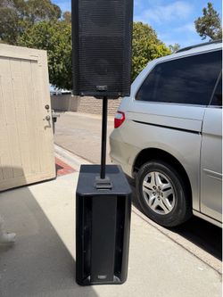 2- QSC KSubs and 2- QSC K12 Speakers PA system