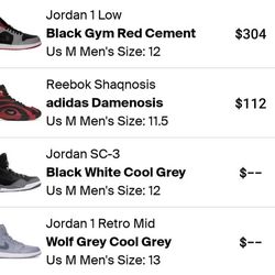 Sneakers! Size 11.5 And 12