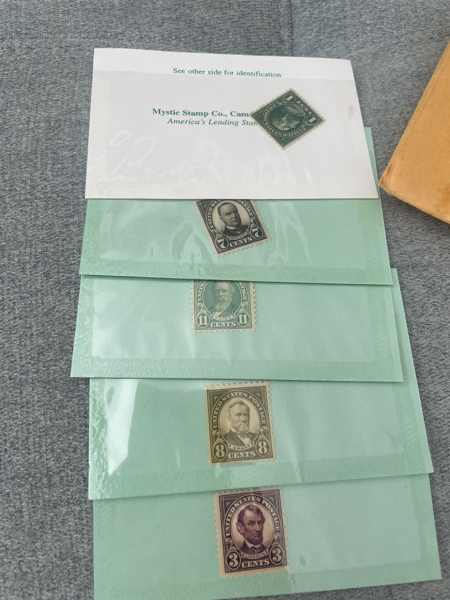  Mystic Stamp Co, Camden NY Set Of 5 Stamps Mint 