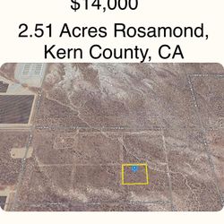 2.51 Acres Rosamond, Kern County, CA