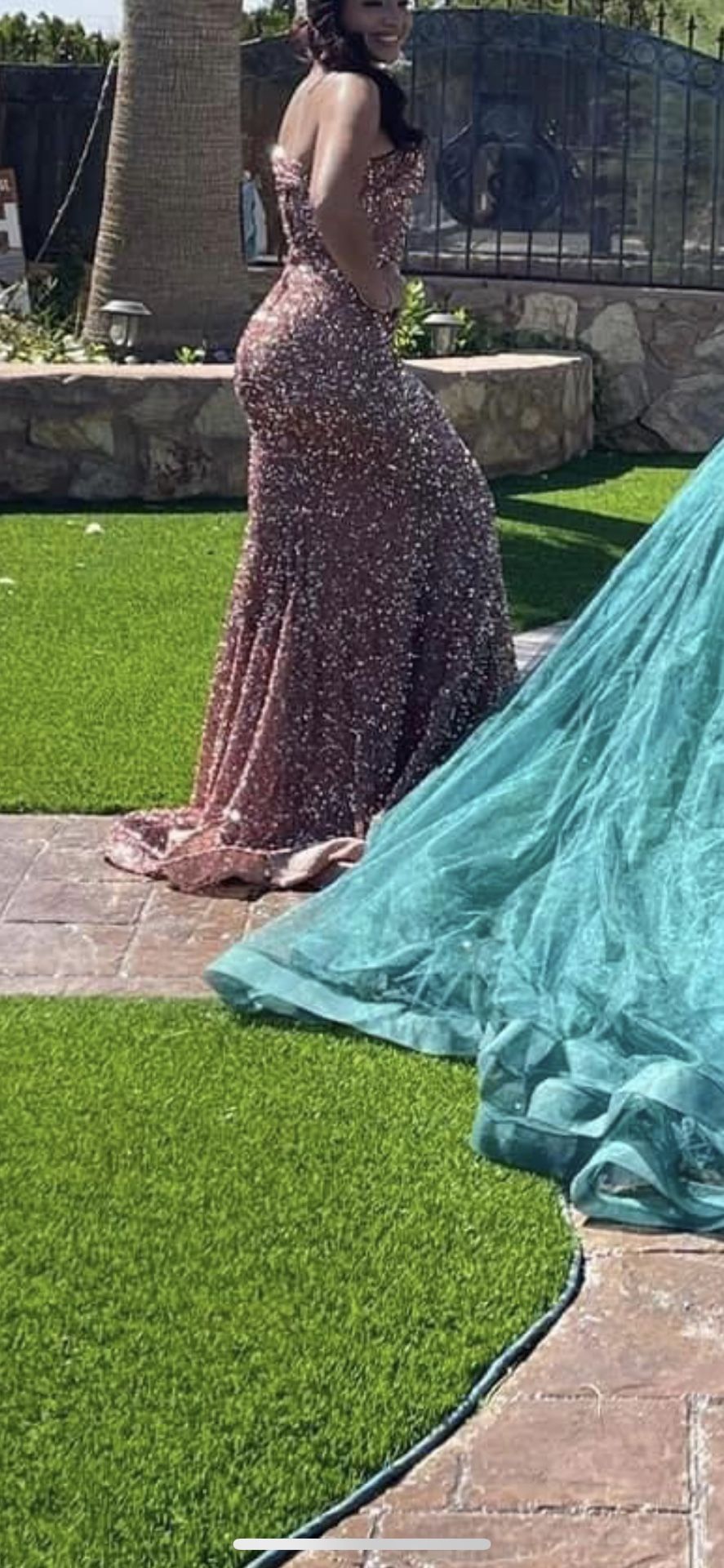 Formal Rose Gold Dress