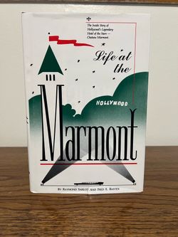 Life at the Marmont (1987 Hardcover) First Edition First Printing - Chateau Marmont History