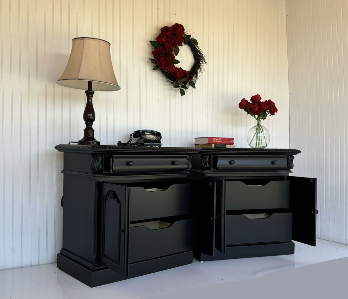 Huge Nightstands - Dresser Set - Bedroom Set - Night Stand Set - Dressers